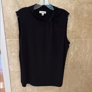 Calvin Klein Black Sleeveless Blouse